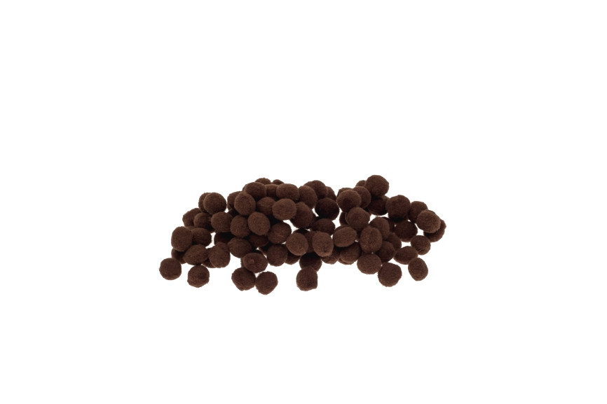Pompony brązowe 10mm POM29 Brewis
